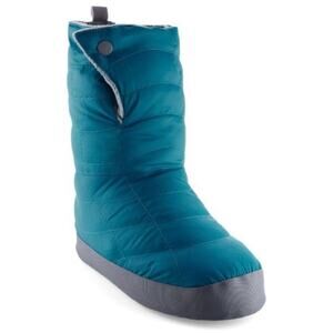 REI Co-op Down Fleece Lined Booties Slippers Teal Blue - Women’s Medium - Comfy